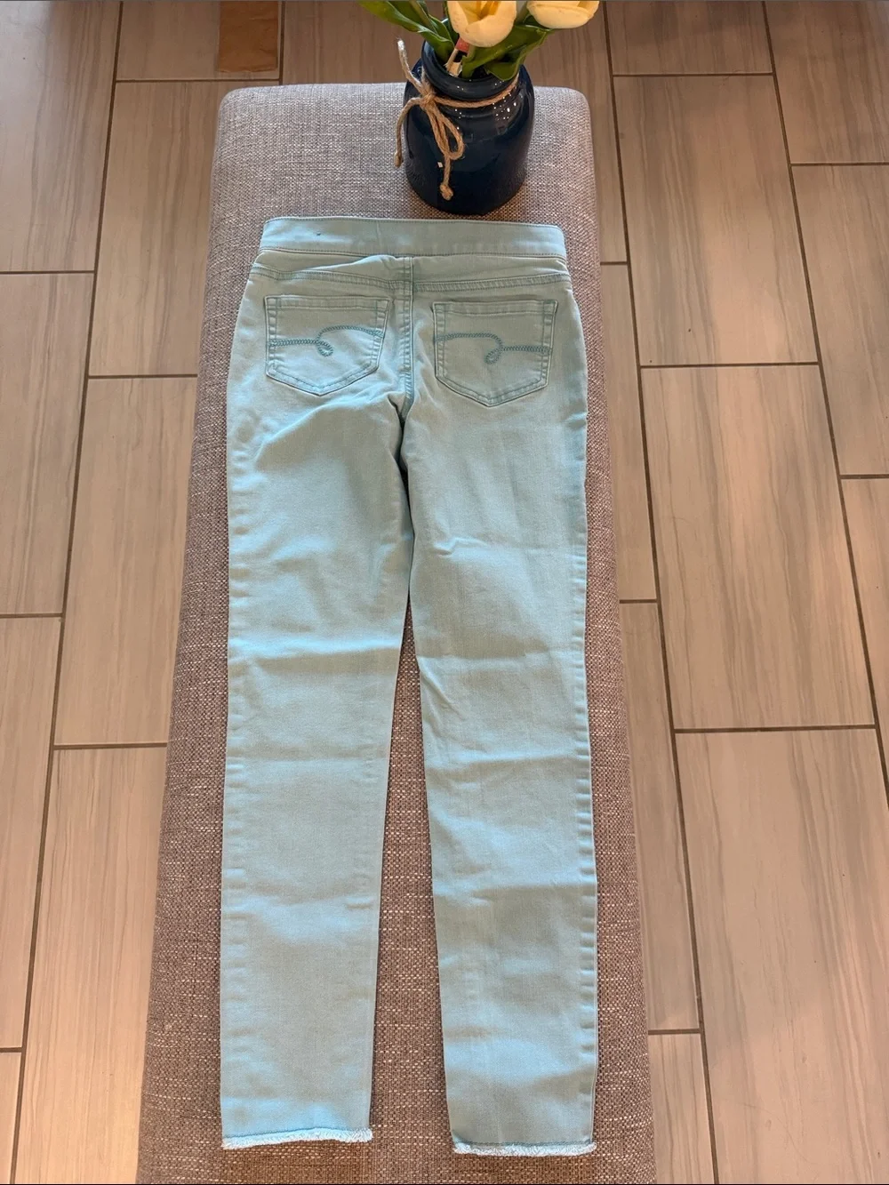 Justice Mint Green Skinny Jeans